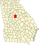 State map highlighting Jasper County