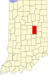 State map highlighting Madison County