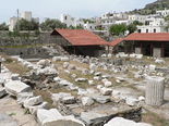 Ruins of the Mausoleum of Maussollos, one of the seven wonders of the world, Bodrum