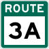 Route 3A marker