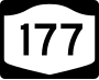 New York State Route 177 marker
