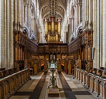 Photograph of interior of Norwich Cathedral