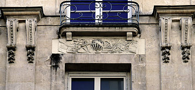 No 18, bas-relief maçonnique.