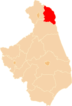 Location within the voivodeship