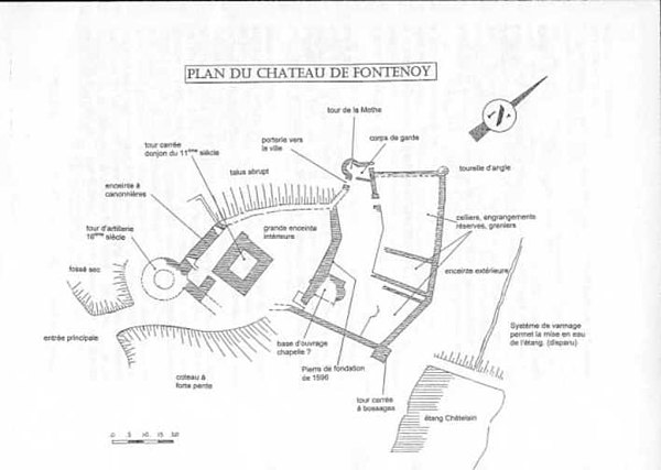 Plan du château de Fontenoy