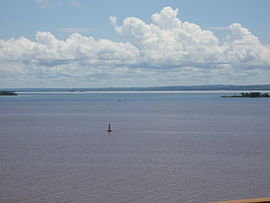 Rio Paraná em Presidente Epitácio, divisa fluvial entre os estados de São Paulo e Mato Grosso do Sul