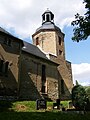 Evangelisch-lutherische Pfarrkirche St. Martin mit Ausstattung, Kirchhof und Einfriedung