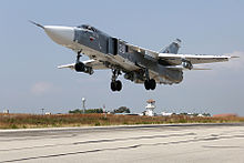 Russian Air Force Sukhoi Su-24 at Latakia Air Base.jpg