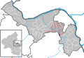 Localisation de Sörgenloch dans la Verbandsgemeide et dans l'arrondissement