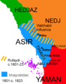 Mapa de Asir 1801-1823