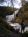 Scaleber force waterfall photographed from the base of the fall