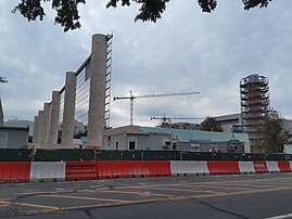 Site of the memorial under construction