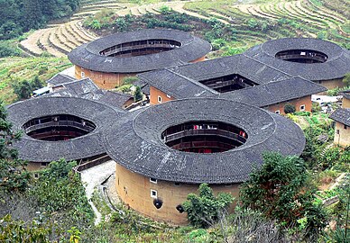 Tulou a Tianluokeng, nel Fujian sudoccidentale.