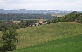 Vista das colinas de Saint-Félix-de-Tournegat.