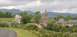 View of the village and the church