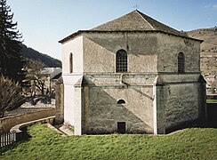 Vue de l'arrière du temple.