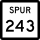 State Highway Spur 243 marker