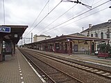 View of the platforms and tracks