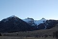 Le tre cime del Bondone viste dall'altopiano delle Viote. Da sinistra verso destra: Cima Verde, Dos D'Abramo, Cornetto