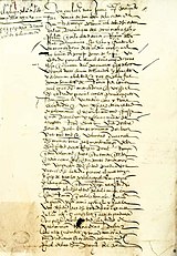 Real Provisión, documento fundacional de la Universidad Nacional Mayor de San Marcos en 1551, primera universidad fundada oficialmente en Perú y en las Américas.