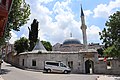 Exterior view of the mosque's walled outer precinct