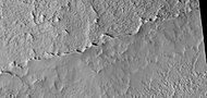 Close view of mantle near the dipping layers, as seen by HiRISE under HiWish program