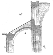 Arc boutant, abbatiale Saint-Étienne, Caen.