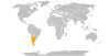 Location map for Argentina and Lithuania.