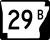 Highway 29B marker
