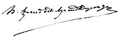 signature de Horace Ayraud-Degeorge