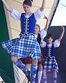 Image 64Highland dancing in traditional Gaelic dress with its tartan pattern (from Culture of the United Kingdom)