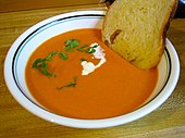 Cream of tomato soup