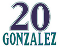 Luis González (OF). Retirado el 7 de agosto de 2010.