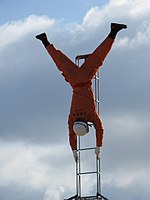 特別救助隊員による梯子乗りの披露（大阪狭山市消防本部、平成20年（2008年））