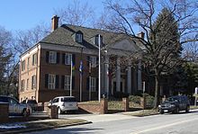 Chancery at 3216 New Mexico Ave, NW, Washington, DC, housing the embassies of Antigua and Barbuda, Dominica, Saint Kitts and Nevis, Saint Lucia, and Saint Vincent and the Grenadines.