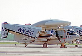Grumman E-1 Tracer with Sto-Wing system folded wings.