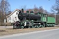 VR Class Hv1 steam locomotive #554 'Heikki' near Riihimäki railway station in Riihimäki