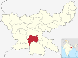 昆蒂县在贾坎德邦的位置