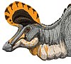 Life restoration of Lambeosaurus magnicristatus.