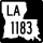 Louisiana Highway 1183 marker