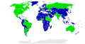 Image 3A world map distinguishing countries of the world as federations (green) from unitary states (blue), a work of political science (from Political science)