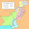 Railway Network map of Pakistan