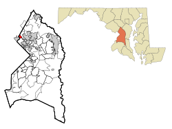 Location of Langley Park, Maryland