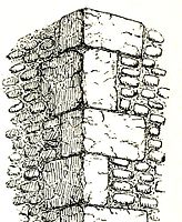 Pietre di concio nel transetto sud di Stow Minster, Lincolnshire