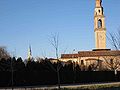 Un "campo lungo" da cui si apprezza la vicinanza con Vigodarzere (campanile a sinistra con cuspide argentata)