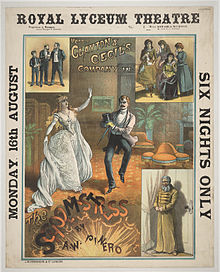 theatre poster depicting a melange of characters