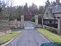 The entrance to the former Drygrange House, in the Scottish Borders (2008).