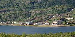 Early-July 2009 view of the village