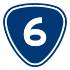 Provincial Highway 6 shield}}