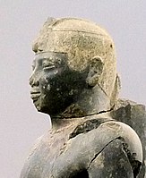 Tantamani, in profile. Kerma Museum